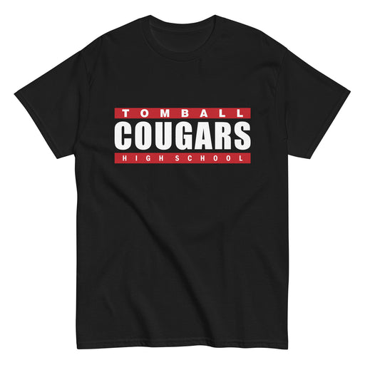 Tomball High School Cougars Classic Unisex Black T-shirt 98