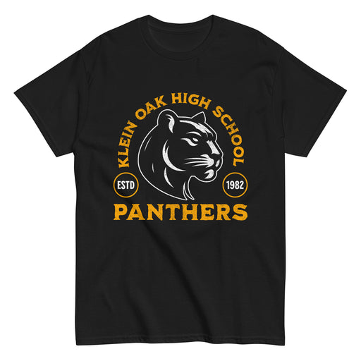 Klein Oak High School Panthers Classic Unisex Black T-shirt 213