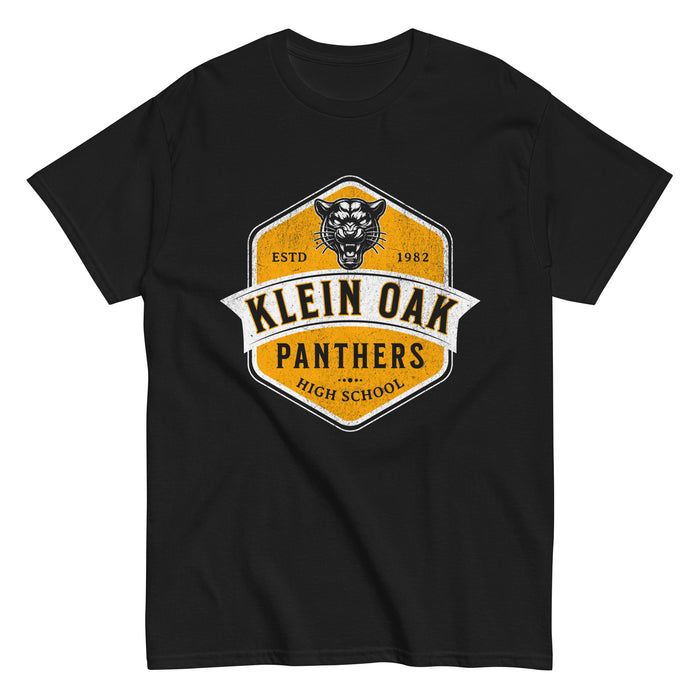 Klein Oak High School Panthers Classic Unisex Black T-shirt 214