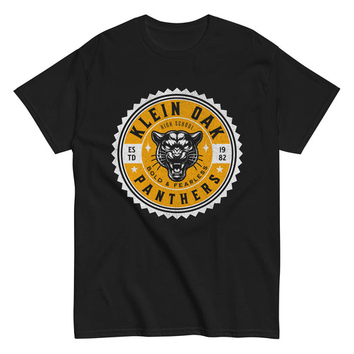 Klein Oak High School Panthers Classic Unisex Black T-shirt 219