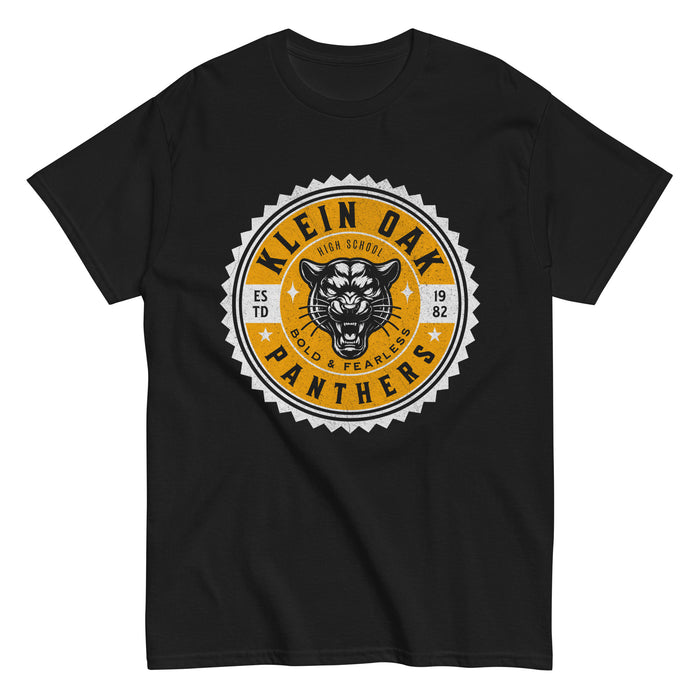 Klein Oak High School Panthers Classic Unisex Black T-shirt 219