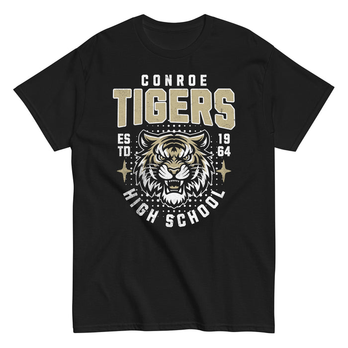 Conroe High School Tigers Black Classic Unisex T-shirt 204