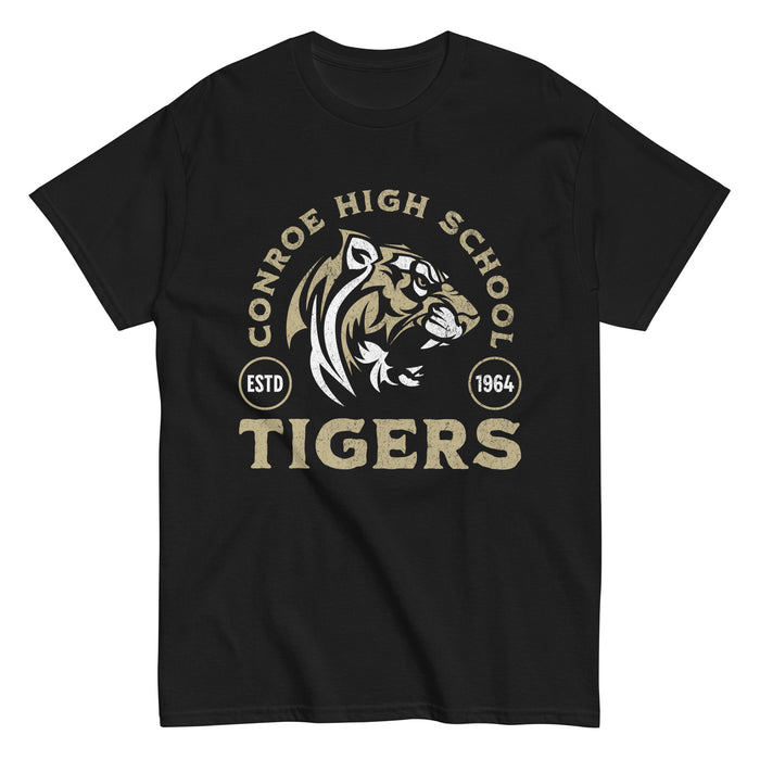 Conroe High School Tigers Black Classic Unisex T-shirt 208