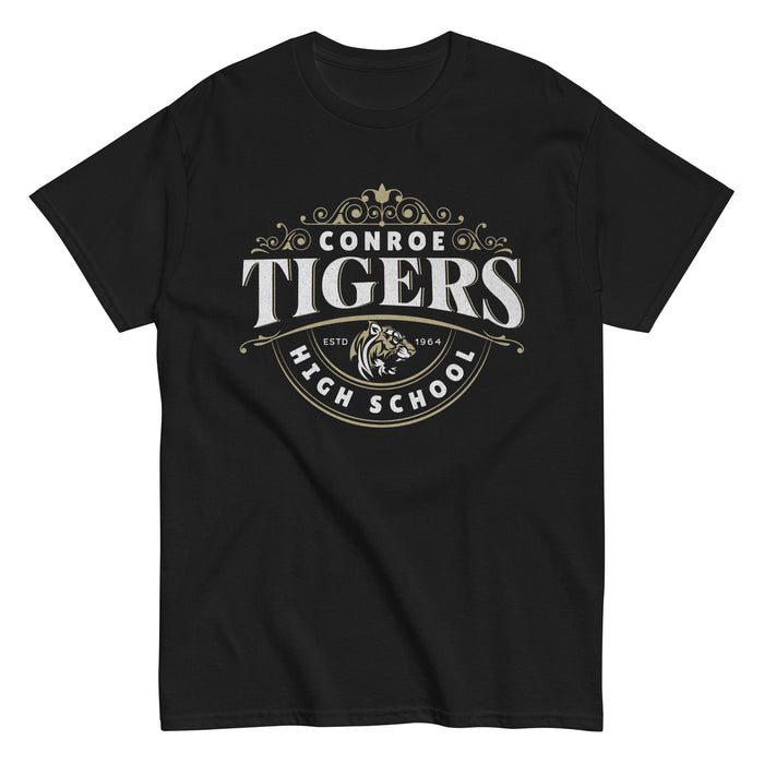 Conroe High School Tigers Black Classic Unisex T-shirt 213