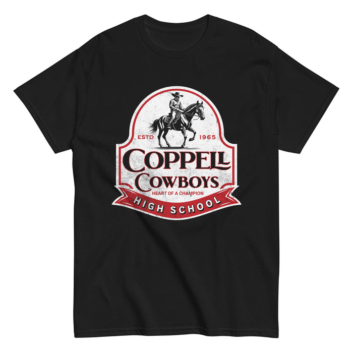 Coppell High School Cowboys Black Classic Unisex T-shirt 215