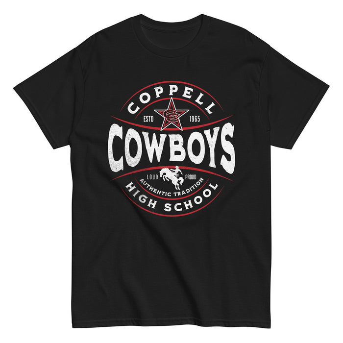 Coppell High School Cowboys Black Classic Unisex T-shirt 216