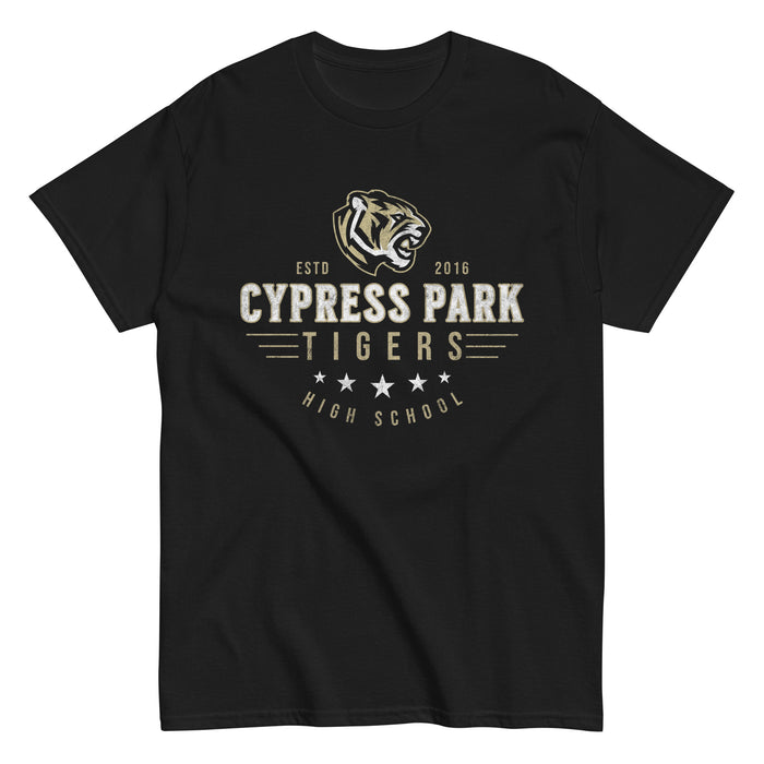 Cypress Park High School Tigers Black Classic Unisex T-shirt 217