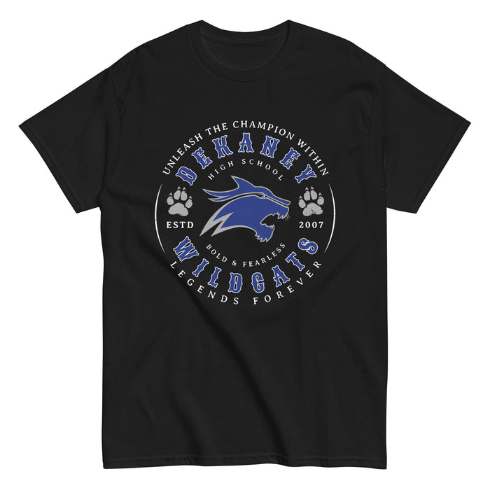 Dekaney High School Wildcats Black Classic Unisex T-shirt 214