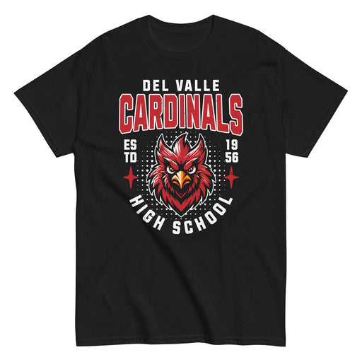 Del Valle High School Cardinals Black Classic Unisex T-shirt 204