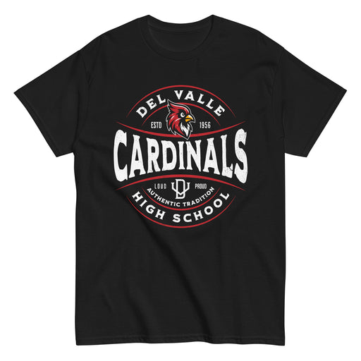 Del Valle High School Cardinals Black Classic Unisex T-shirt 218