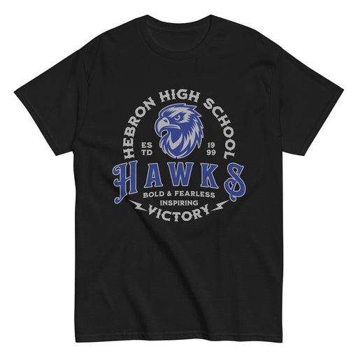 Hebron High School Hawks Black Classic Unisex T-shirt 206