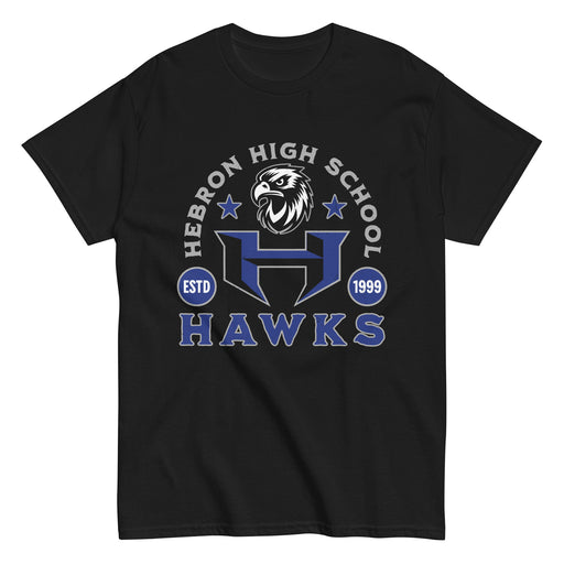 Hebron High School Hawks Black Classic Unisex T-shirt 208