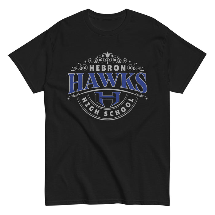 Hebron High School Hawks Black Classic Unisex T-shirt 211