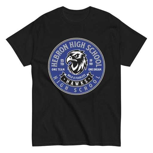 Hebron High School Hawks Black Classic Unisex T-shirt 215