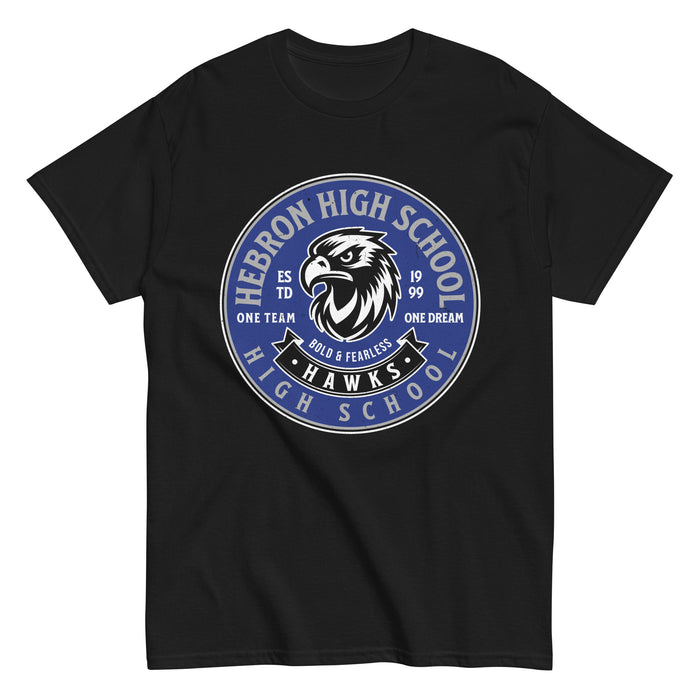 Hebron High School Hawks Black Classic Unisex T-shirt 215