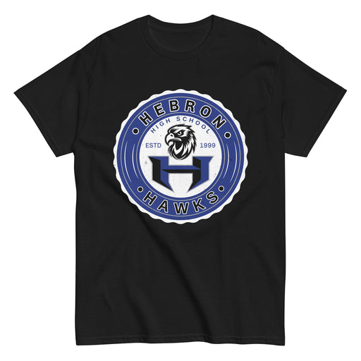 Hebron High School Hawks Black Classic Unisex T-shirt 216