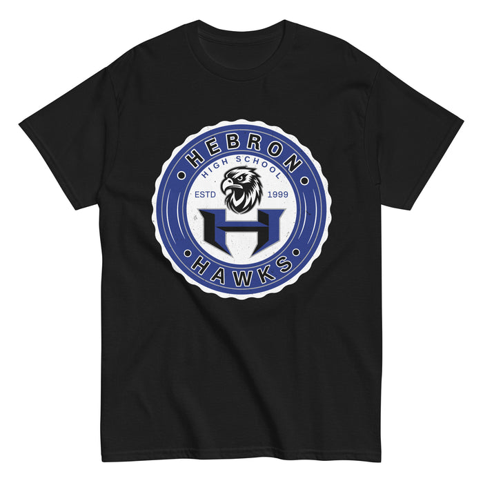 Hebron High School Hawks Black Classic Unisex T-shirt 216