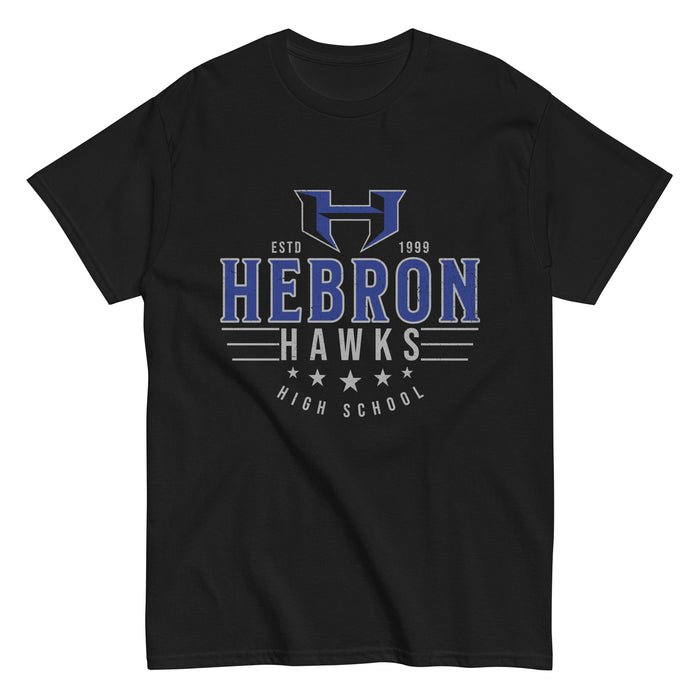 Hebron High School Hawks Black Classic Unisex T-shirt 217