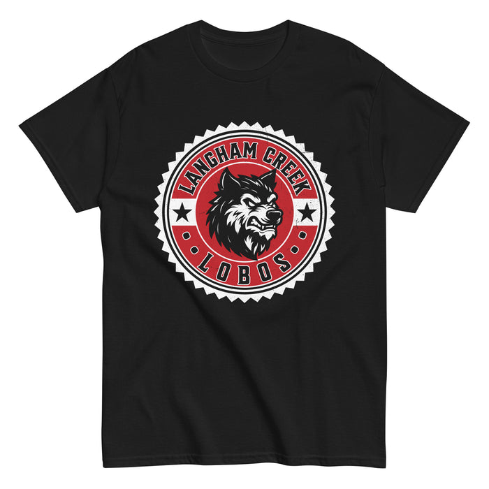 Langham Creek High School Lobos Black Classic Unisex T-shirt 203