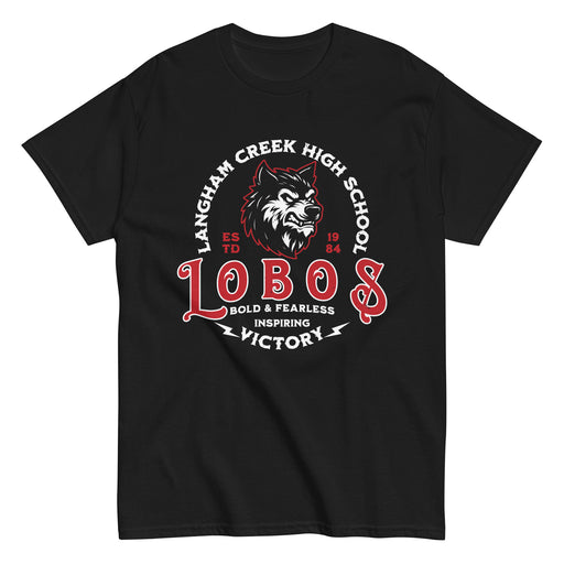 Langham Creek High School Lobos Black Classic Unisex T-shirt 206