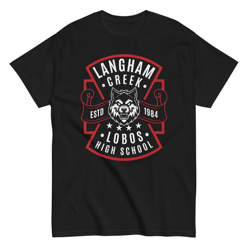 Langham Creek High School Lobos Black Classic Unisex T-shirt 207