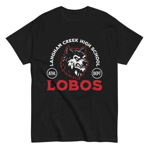 Langham Creek High School Lobos Black Classic Unisex T-shirt 208