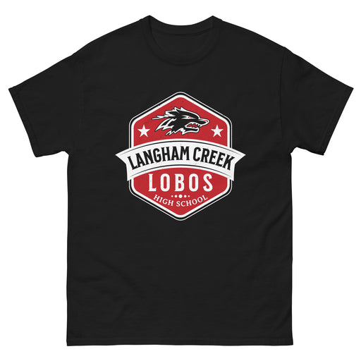 Langham Creek High School Lobos Black Classic Unisex T-shirt 209