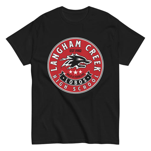 Langham Creek High School Lobos Black Classic Unisex T-shirt 215