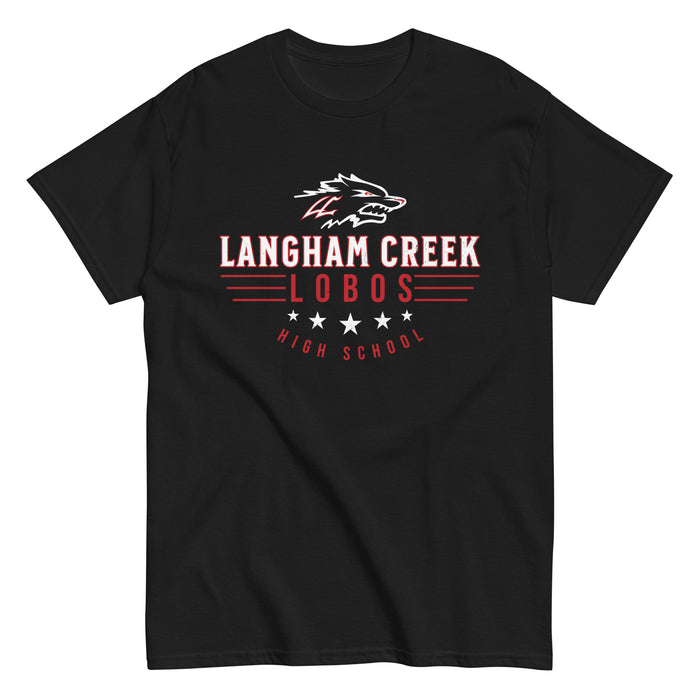 Langham Creek High School Lobos Black Classic Unisex T-shirt 217