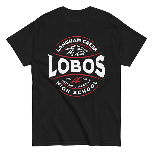 Langham Creek High School Lobos Black Classic Unisex T-shirt 218