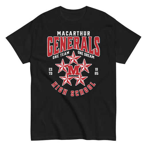 MacArthur High School Generals Black Classic Unisex T-shirt 213