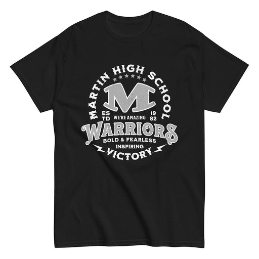 Martin High School Warriors Black Classic Unisex T-shirt 206