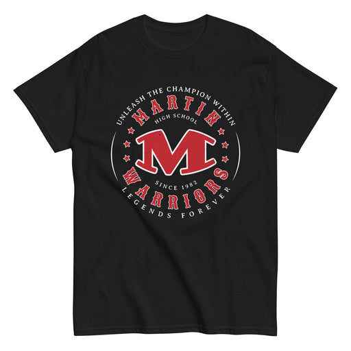 Martin High School Warriors Black Classic Unisex T-shirt 214