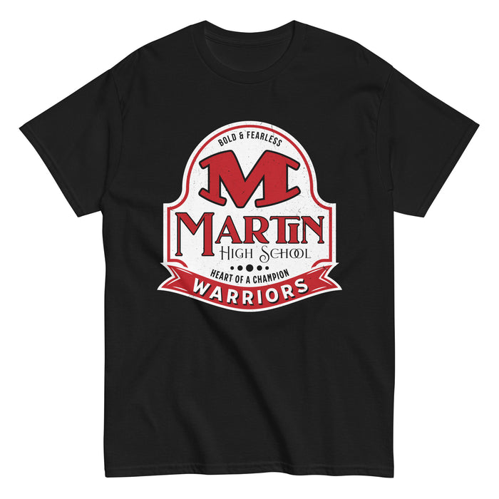 Martin High School Warriors Black Classic Unisex T-shirt 219