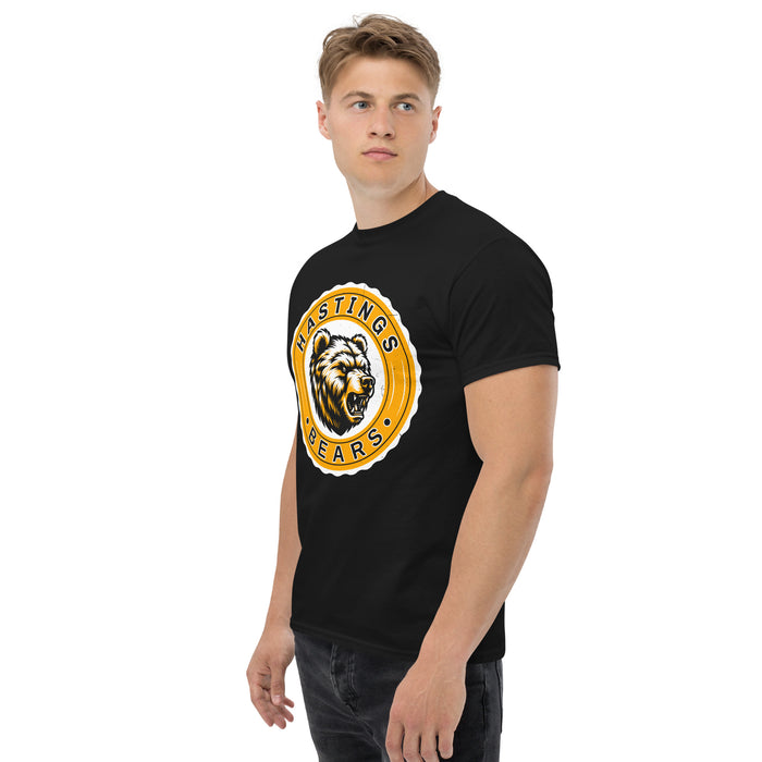 Side view of Hastings High School Bears Black Classic Unisex T-shirt 216