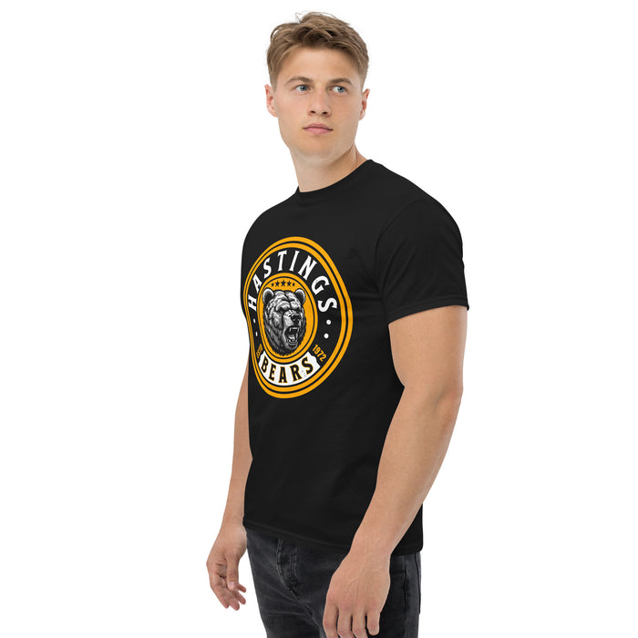 Side view of Hastings High School Bears Black Classic Unisex T-shirt 220