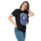 Woman wearing New Caney High School Eagles Black Classic Unisex T-shirt 207