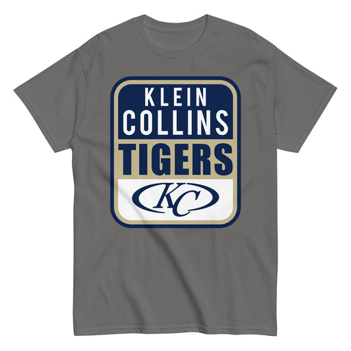 Klein Collins High School Tigers Classic Unisex Charcoal T-shirt 01