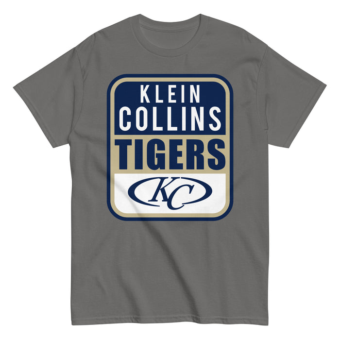 Klein Collins High School Tigers Classic Unisex Charcoal T-shirt 01