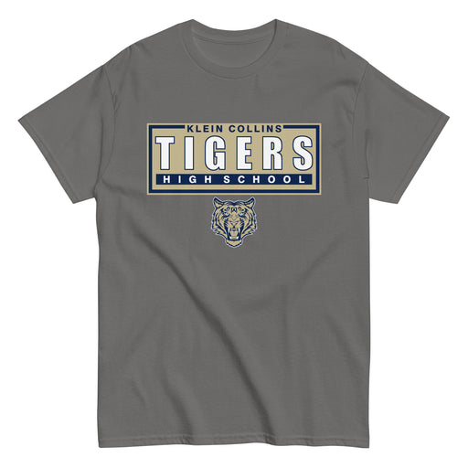 Klein Collins High School Tigers Classic Unisex Charcoal T-shirt 49