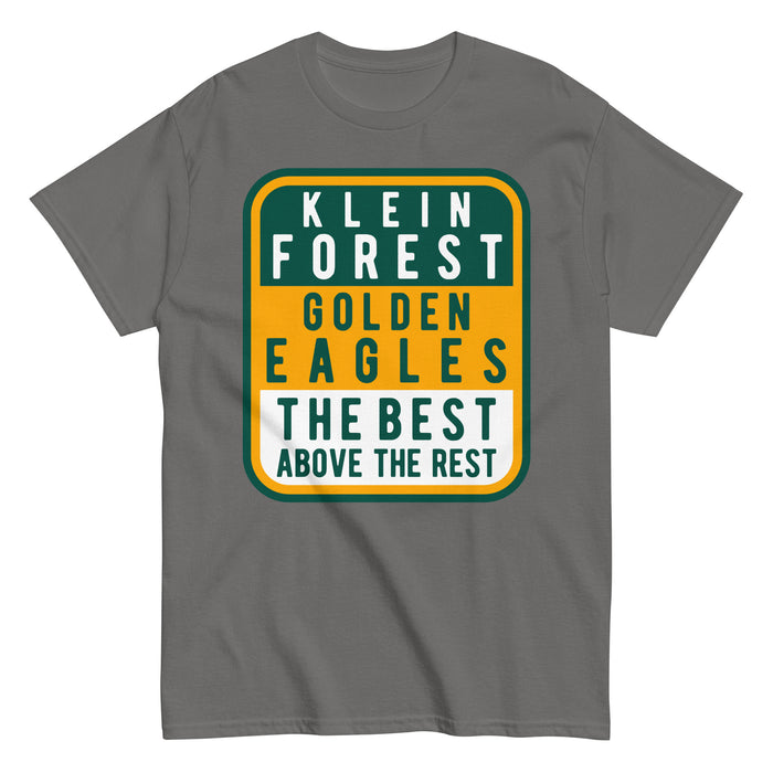 Klein Forest Golden Eagles Classic Unisex Charcoal T-shirt 01