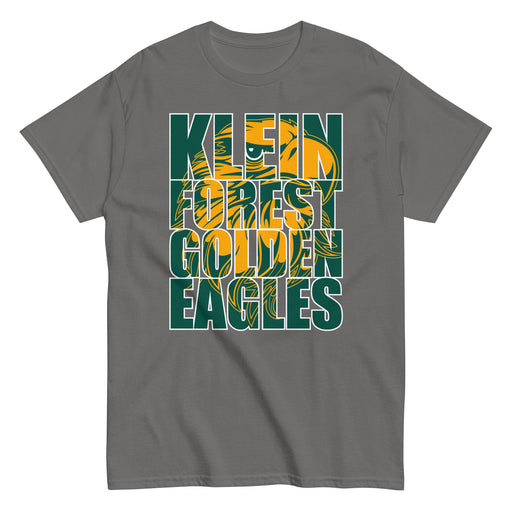 Klein Forest Golden Eagles Classic Unisex Charcoal T-shirt 20