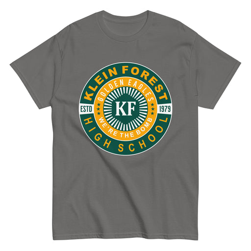 Klein Forest Golden Eagles Classic Unisex Charcoal T-shirt 30