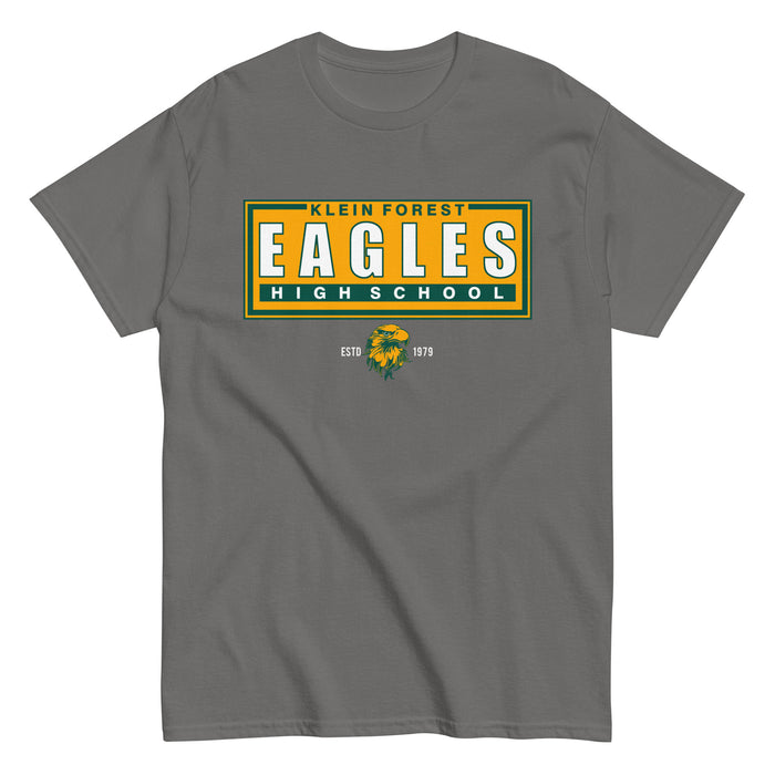 Klein Forest Golden Eagles Classic Unisex Charcoal T-shirt 49