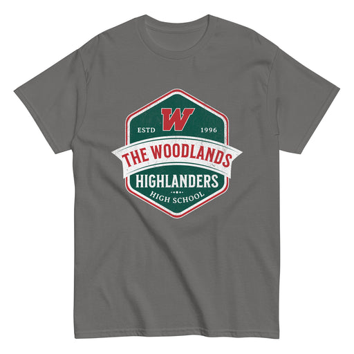 The Woodlands High School Highlanders Charcoal Classic Unisex T-shirt 206