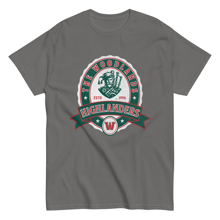 The Woodlands High School Highlanders Charcoal Classic Unisex T-shirt 210