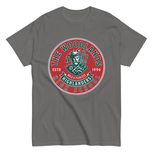 The Woodlands High School Highlanders Charcoal Classic Unisex T-shirt 214