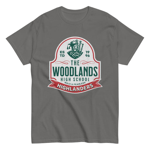 The Woodlands High School Highlanders Charcoal Classic Unisex T-shirt 218