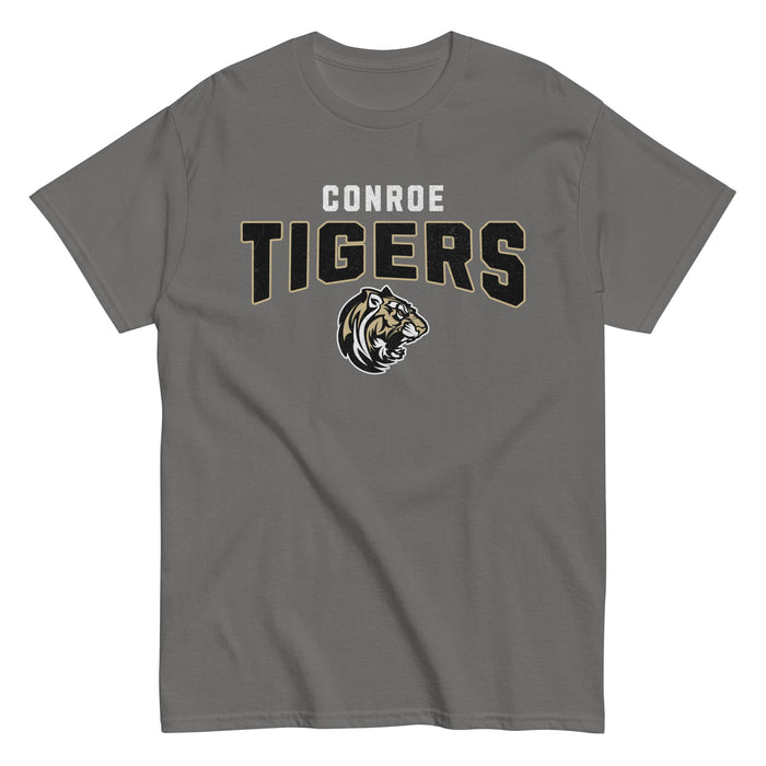 Conroe High School Tigers Charcoal Classic Unisex T-shirt 221