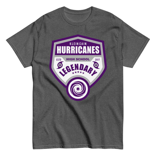 Klein Cain High School Hurricanes Dark Heather Classic T-shirt 14